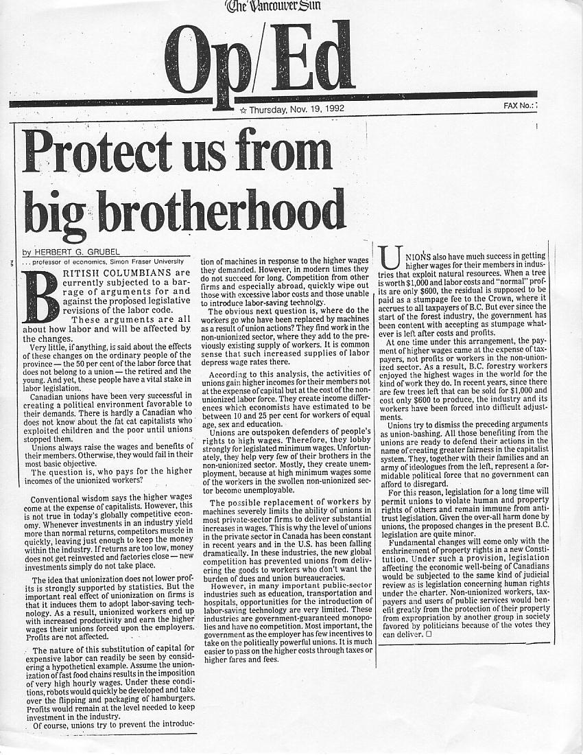 Newspaper OpEd Pieces